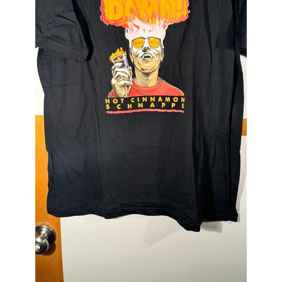 Vintage 90s Dekuyper Hot Damn! Alcohol‎ Promo T-Shirt Size XL Advertisement - Picture 3 of 8